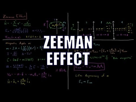 Quantum Chemistry 7.10 - Zeeman Effect