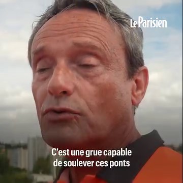 À Massy, le futur pont du RER C a passé une heure dans les airs, suspendu par l'une des plus grandes grues au monde | Le Parisien 91 - Essonne
