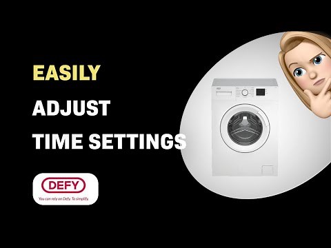 How to Easily Adjust Time Settings on Your Defy DAW382 Washer