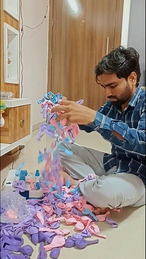 Birthday balloon decoration ideas 💡 #balloon #birthday #decoration #decor #viral