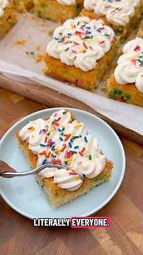 Funfetti Cake with Fluffy Buttercream