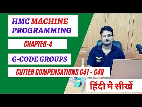 hmc machine programming || cutter radius compensation || tool hieght compensation || g code || rules