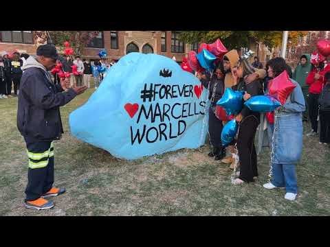 Marcell Oliver Jr. balloon release ceremony
