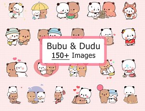 Paquete de más de 150 imágenes JPEG/PNG de alta calidad de Bubu Dudu • Imágenes de Bubu y Dudu • Lindo oso panda • Megapack Kawaii Bubu Dudu • Digital - Etsy México