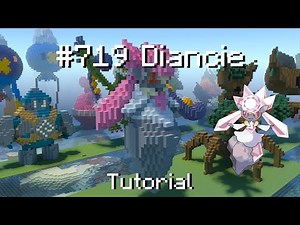 How to build a Pokémon Diancie statue in Minecraft (Tutorial)