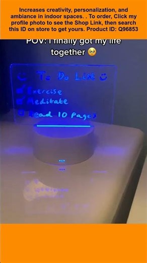 LED message writing note board. Keepin' it real.