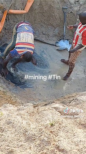 mining Tin ore mineral processing in Africa #excavator #gold #trending #mining #diamond #africa #columbite #goldmine #tin #viral #trending