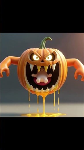 “Cute Ghost vs Giant Pumpkin Monster 🎃🔥 (Unexpected Twist!)”