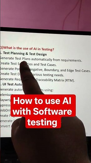 How to Use AI in Software Testing 🤖 | Playwright AI | #Shorts