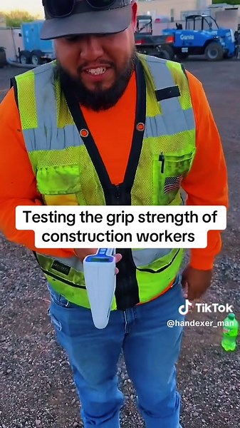 Confident Construction Workers’ Grip Strength Challenge
