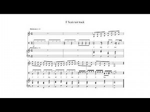 Concert F scale in eighth notes