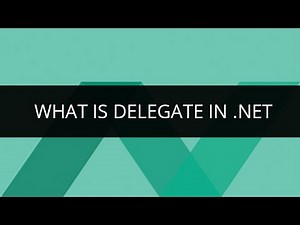 What is Delegate in .NET | .Net Delegate Tutorial | Edureka