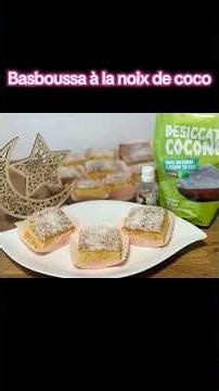 Basboussa à la noix de coco