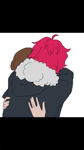 Hug #hug #lovers #fanart #animationtechnique #practice #ocs #love #animatic #animation #original