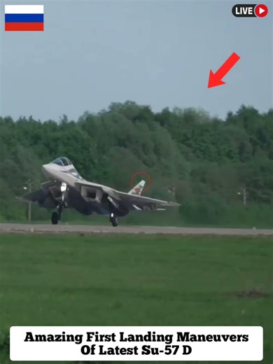 Amazing Landing Maneuvers Of Su-57D At Close #shortvideo #shortsfeed