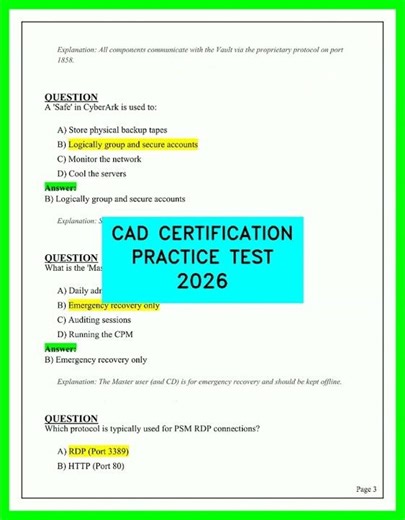 CAD CERTIFICATION PRACTICE TEST 2026 video