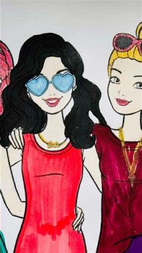 Barbie Coloring Page – Cute Princess Barbie 🎨✨ Full video on the channel! 🎨🩷 #coloringadventure