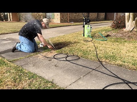 French Drain cleaning using the "Sewer Jetter kit" from Amazon