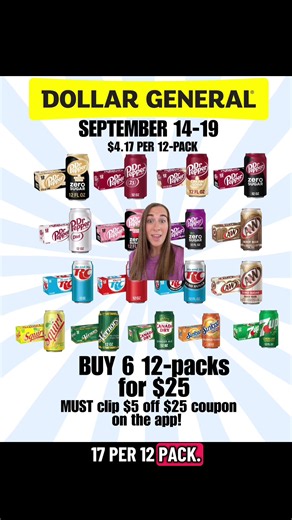 Dollar General soda deal: Squirt, Dr Pepper, A&W bargains