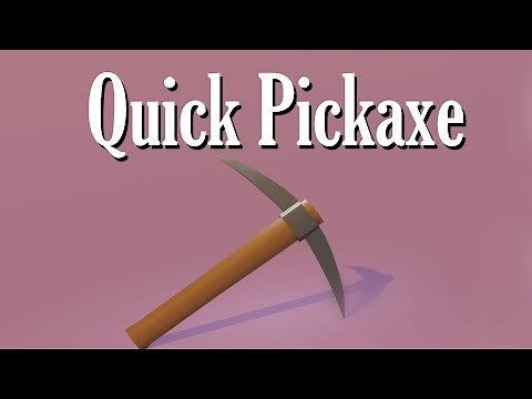 How To Make A Pickaxe In Blender
