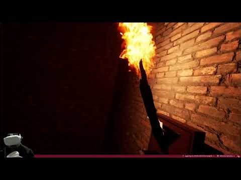 Edd Skeleton VR #4 - Fire Skull barel explosion (Unreal Engine)