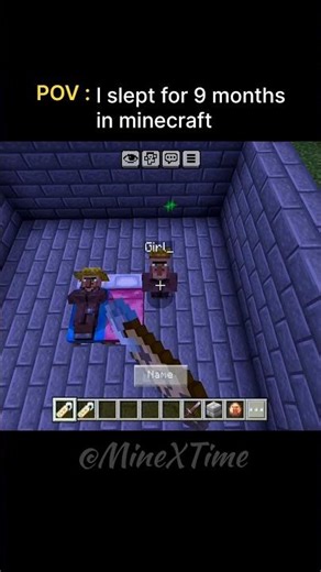 Minecraft Villagers breeding | #minecraft #funny #minextime #trending #shorts