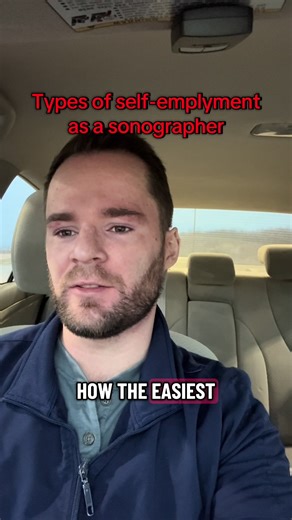 Self employment types in ultrasound #ultrasound #sonographer #selfemployed #ultrasoundtech #healthcare
