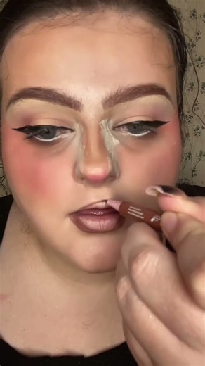 Alt makeup on a plus size face 💞#foryou #egirl #makeup #plussize