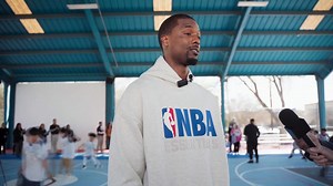 Just a few weeks after he and his wife Brittany gave $250 thousand to help St. Phillips college, Spurs forward Harrison Barnes is stepping up to re-furbish 3 basketball courts in underserved areas in San Antonio. Class Act. | News 4 San Antonio
