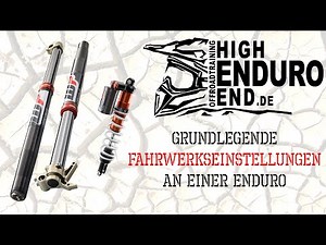 Enduro Tutorial #19 / Fahrwerkseinstellungen Basic Part 1
