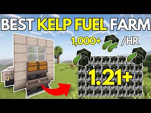 EASIEST KELP FUEL Farm for Minecraft Bedrock 1.21+