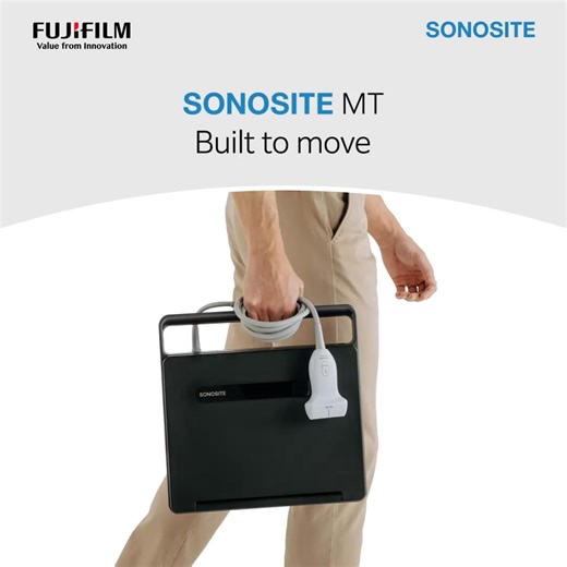 Meet the new Sonosite MT – designed for enhanced mobility. Compact, versatile, and ready to go wherever you are: whether it's the ER, clinic, or out in the field. Use it on or off the stand — this system adapts to you. See it today: https://brnw.ch/21wYpem #SonositeMT #PointOfCareUltrasound #POCUS #Ultrasoundscan #MedicalDevice | Fujifilm Sonosite