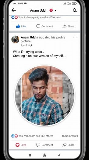 How to Re upload old profile picture on facebook|How to Change Facebook profile With likes| #Shorts
