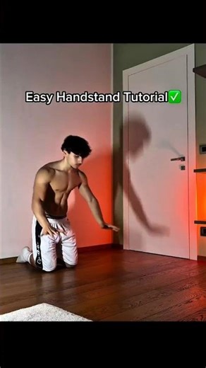 Easy Handstand tutorial 💯📈 | #calisthenics #handstand #tutorial #fitness #trending #viral #shorts