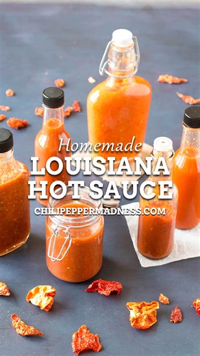 Here is how to make authentic Louisiana hot sauce in your own kitchen, whether using fresh or fermented chili peppers. Louisiana-style hot sauce reigns supreme, and is remarkably simple to whip up at home! RECIPE: https://www.chilipeppermadness.com/chili-pepper-recipes/hot-sauces/homemade-louisiana-hot-sauce/ If the link does not work on your mobile, please google “louisiana hot sauce chili pepper madness”. Use hashtag #chilipeppermadness if you make this recipe! | Chili Pepper Madness - Big Fla