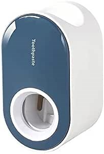 Toothpaste Dispenser ,Automatic Toothpaste Squeezer Wall Mounted for Bathroom (Navy Blue)