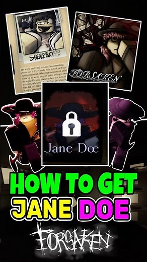 HOW TO GET NEW “JANE DOE” SURVIVOR + COMPLETE QUEST IN FORSAKEN!!! #Forsaken #Roblox #ForsakenUpdate