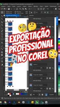 Exportação de Vários Aquivos no Corel #shorts