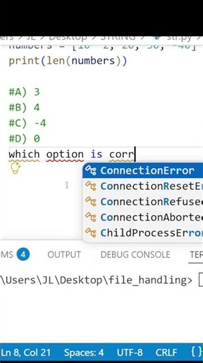 Can You Solve This Python Question?