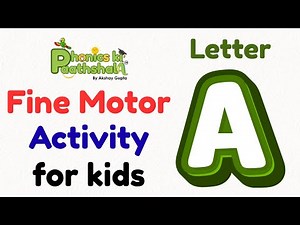 Letter A Fine Motor Activity | Alphabet Craft for Kids | Free Worksheet |Paper Pasting for Preschool
