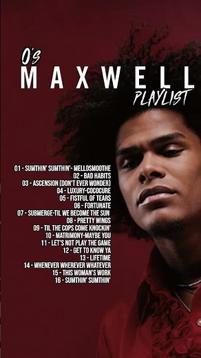 Maxwell greatest hits playlist #rnbplaylist #slowjams #slowjamsrnb