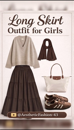 Long Skirt Outfit for Girls #shortvideo #shorts #viralvideo