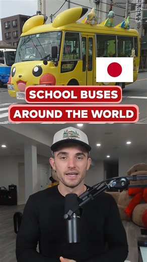 School Buses Around The World #school #bus #buses #world #china #europe #japan #characters #transportation #schools #sambucha | Sambucha