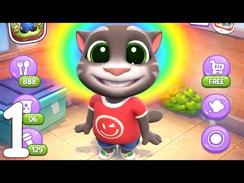 TALKING TOM - New Gameplay Walkthrough Part 1 Update (Android,iOS)
