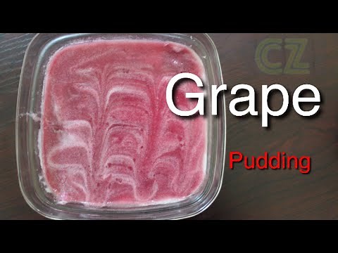 how to make grape pudding | easy and simple pudding recipe