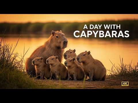 A Day in the Life of a Capybara Family