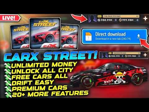 CarX Street Mod Apk 1.16.1 VIP Unlimited Money - Mod Menu 1.16.1 Android-IOS PC Hack 2026