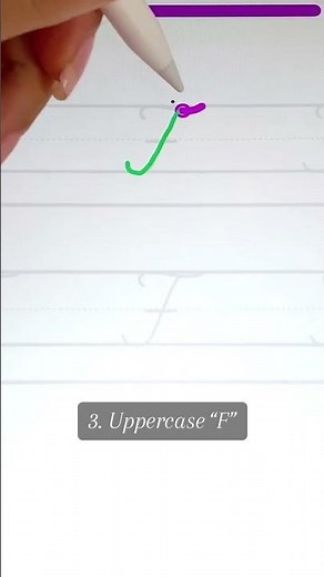 How to Write Cursive “F”