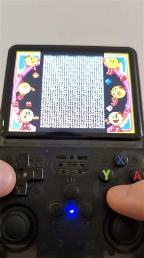 Ms. Pac-Man (Namco Museum Vol. 3 for PS1) on R36S Console #retrogaming
