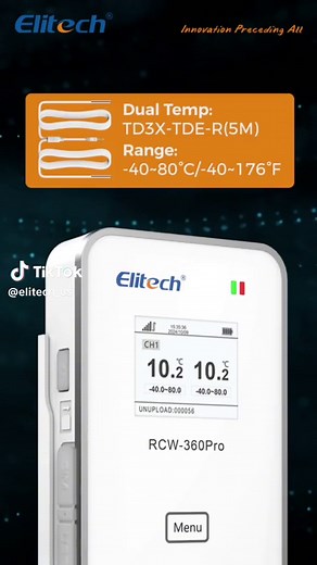 Elitech New Wireless Data Logger RCW-360 Pro. For this data logger, you can freely combine the different sensors and devices, which will meet your distinct requirements. #datalogger #DataLoggerTech #temperaturedatalogger #WirelessMonitoring #elitech